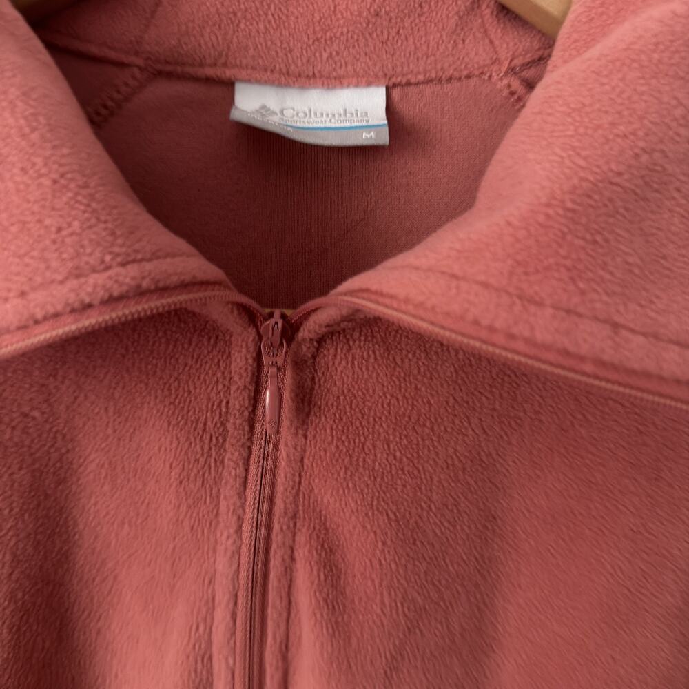 Columbia Women's Medium Coral Fleece Classic 1/4 Zip Casual Pullover - Picture 5 of 8